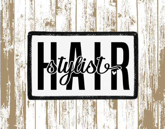Hair Stylist Patch (thick font)