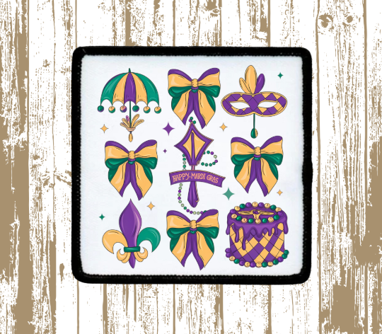 Mardi Gras Coquette Patch