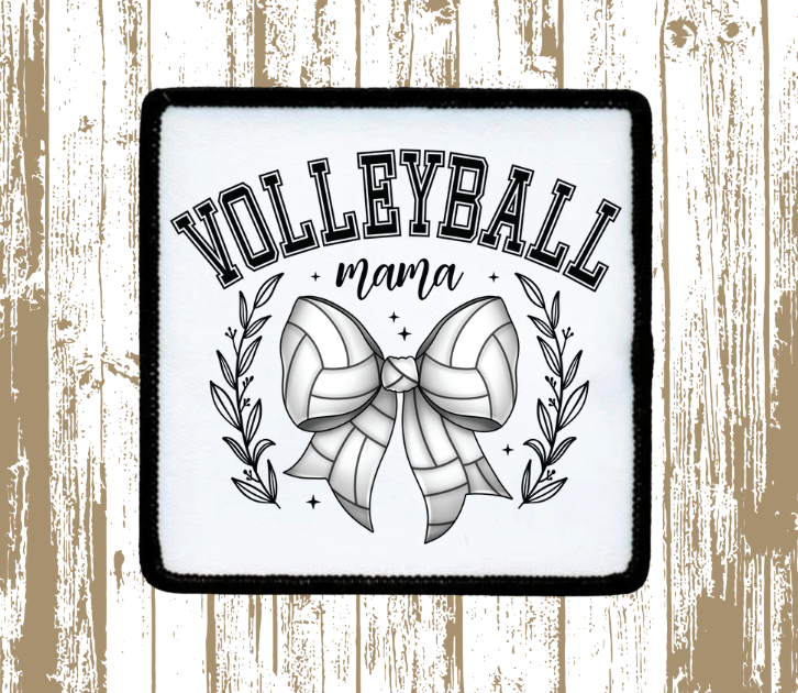 Volleyball MamaBow Patch