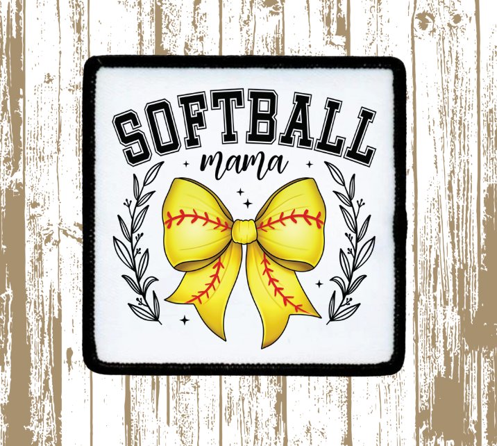 Softball Mama Bow Patch