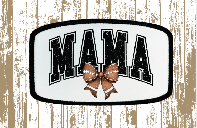 Football Mama Bow Patch