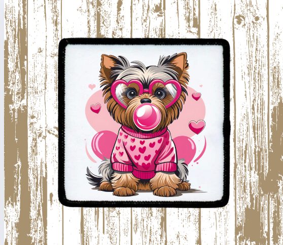 Yorkie Valentine Patch