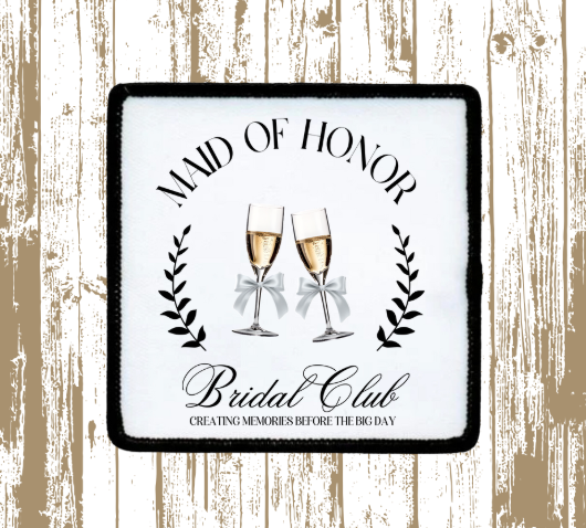 Maid of Honor Bridal Club Patch
