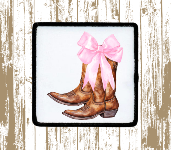 Coquette Cowgirl Boots Patch