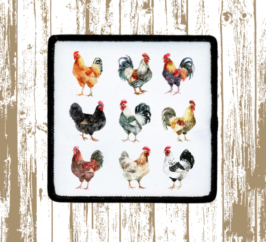 Coquette Colorful Chicken Patch