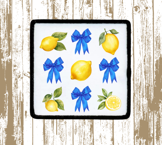 Coquette Bows and Lemons Patch