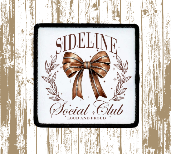 Football Sideline Social Club Patch