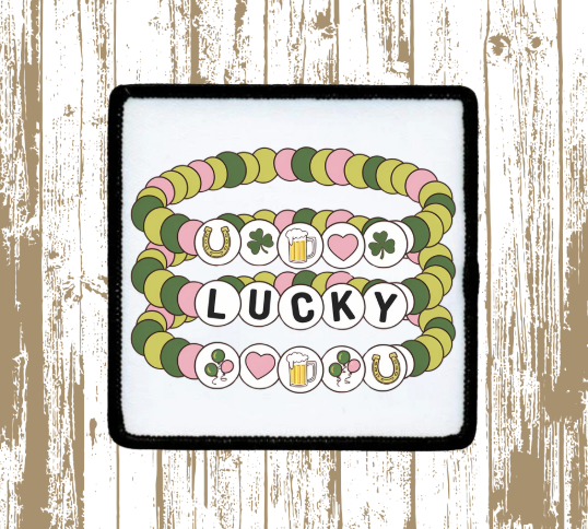 Lucky Friendship Bracelet Trucker Hat Patch