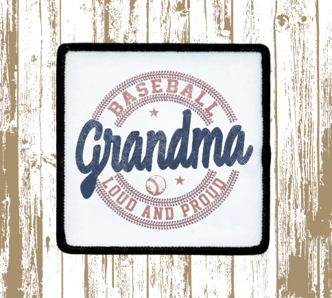 Baseball Grandma Patch