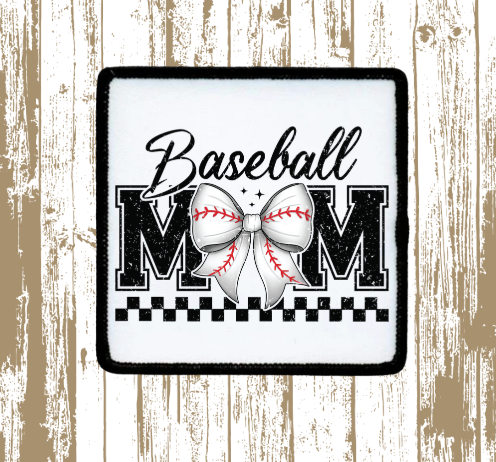 Baseball Mom Patch