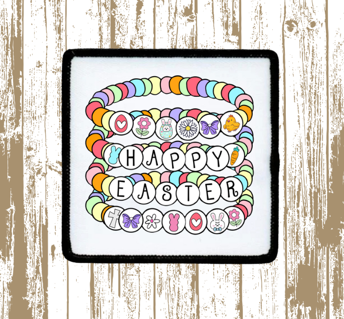 Happy Easter Friendship Bracelets Patch