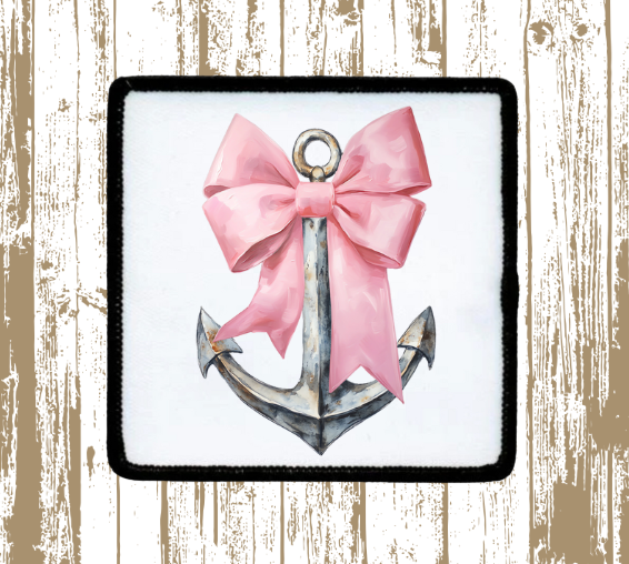 Coquette Anchor Your Soul Black Bow Patch