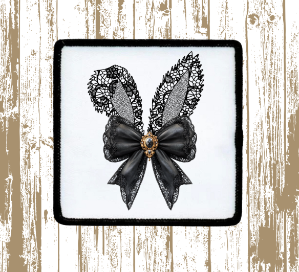 Lace Bunny Ears Patch