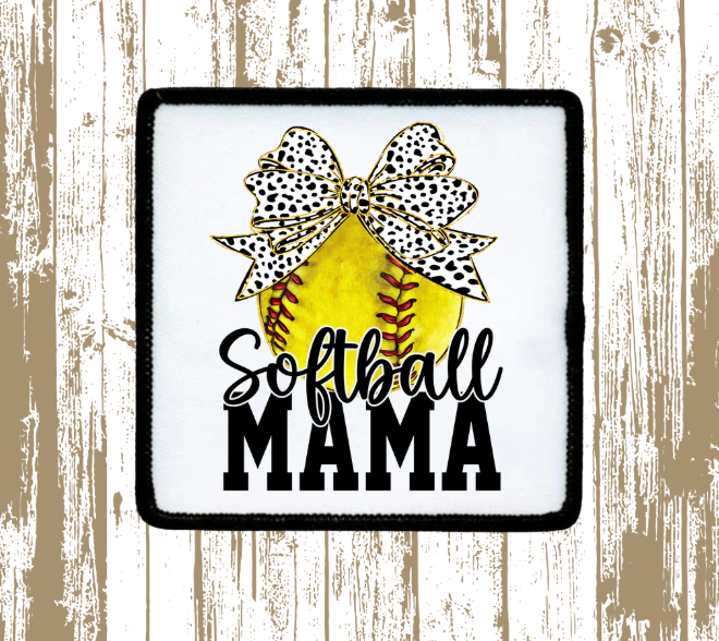 Softball Mama Bow Patch