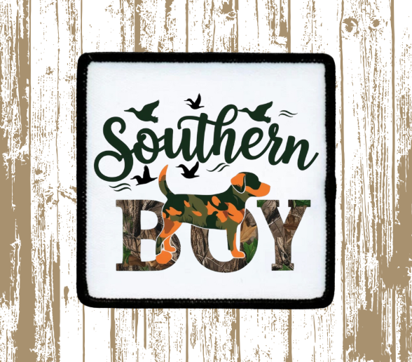 Preppy Southern Boy Hunting Dog Patch 2