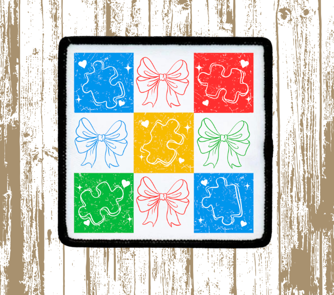 Coquette Patchwork Autism Patch