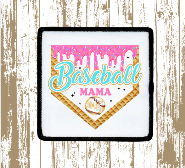 Drip Baseball Mama Patch