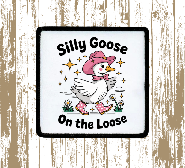 Cowgirl Silly Goose Hat Patch