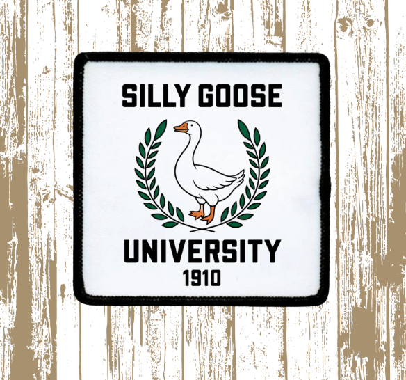 Silly Goose University Hat Patch