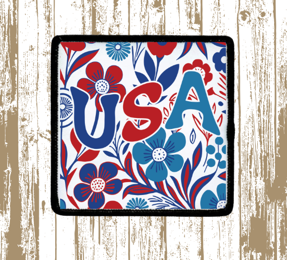 Floral USA Patch
