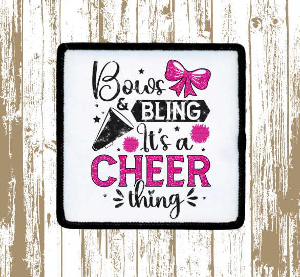 Bows and Bling Cheerleader Patch