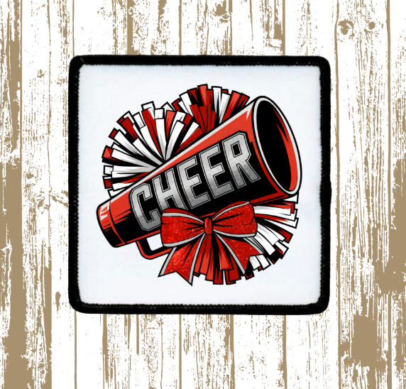 Red Cheer Patch