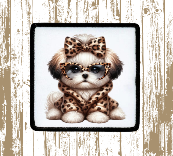 Cute Cheetah Dog Patch