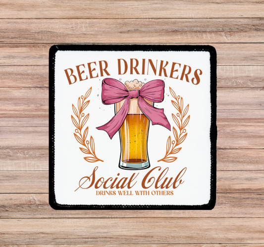 Coquette Beer Drinkers Trucker Hat Patch