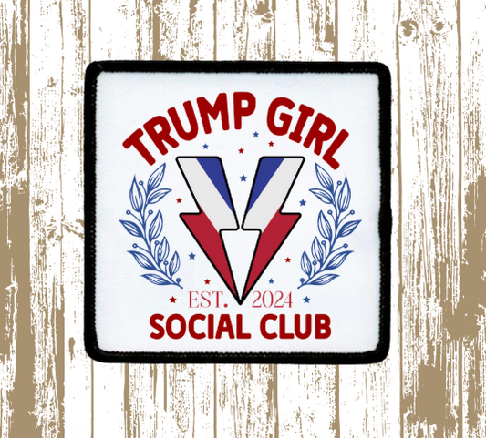 Trump Girl Lightning Bolt Patch