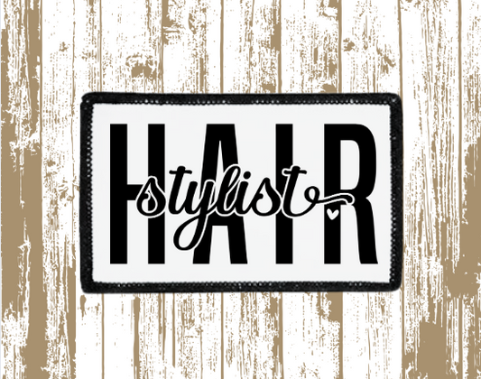 Hair Stylist Patch (thick font)
