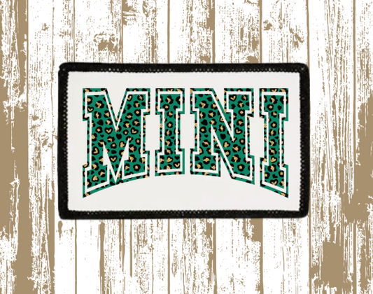 Mama-Mini Green Cheetah patch set