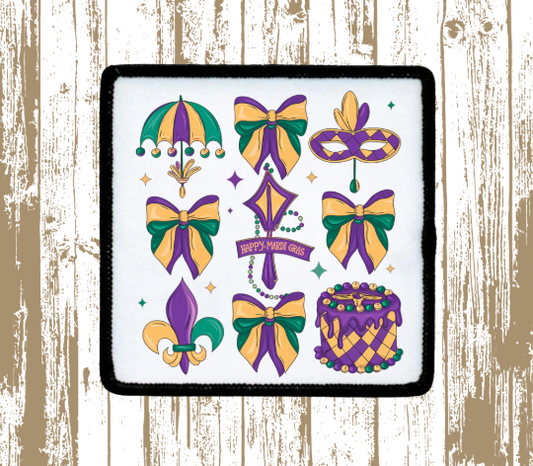 Mardi Gras Coquette Patch