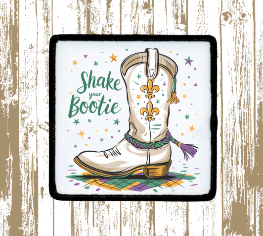 Mardi Gras Shake your Bootie Patch