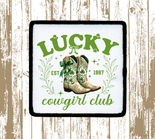 Lucky Cowgirl Club Patch