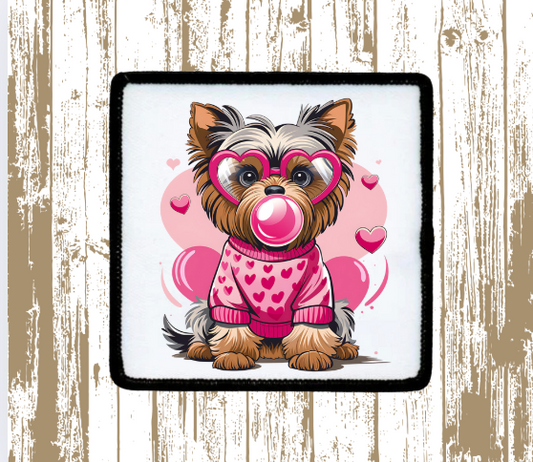 Yorkie Valentine Patch