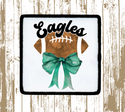 Coquette Eagles Football Patch