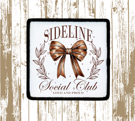 Football Sideline Social Club Patch