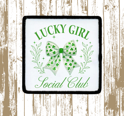 Lucky Girl 2 Trucker Hat Patch