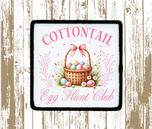 Cottontail Egg Hunt Club Patch