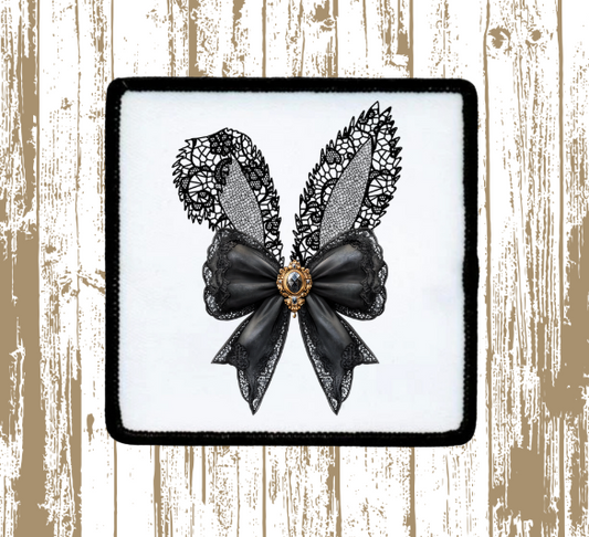 Lace Bunny Ears Patch