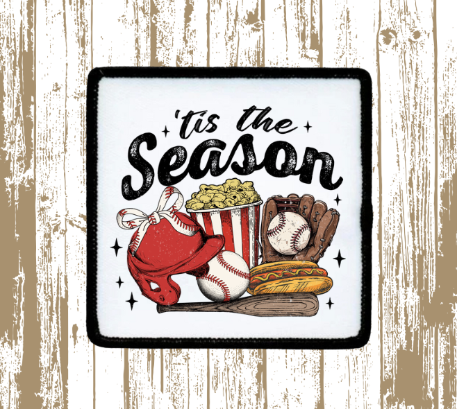 Tis the Season Baseball Patch 1