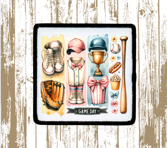 Brushstroke Game Day Baseball Patch