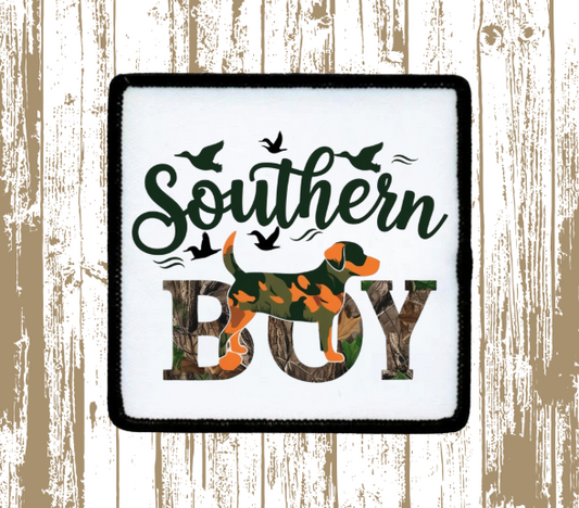 Preppy Southern Boy Hunting Dog Patch 2